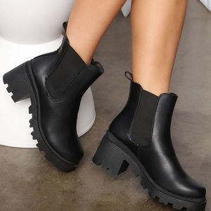 Fashion Nova “Come My Way Lug Sole Boot”
